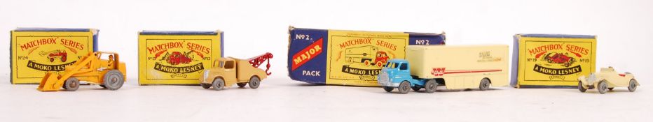 FOUR BOXED MATCHBOX LESNEY DIECAST MODELS