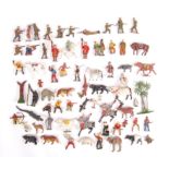 GOOD COLLECTION OF ASSORTED VINTAGE LEAD FIGURES & ANIMALS