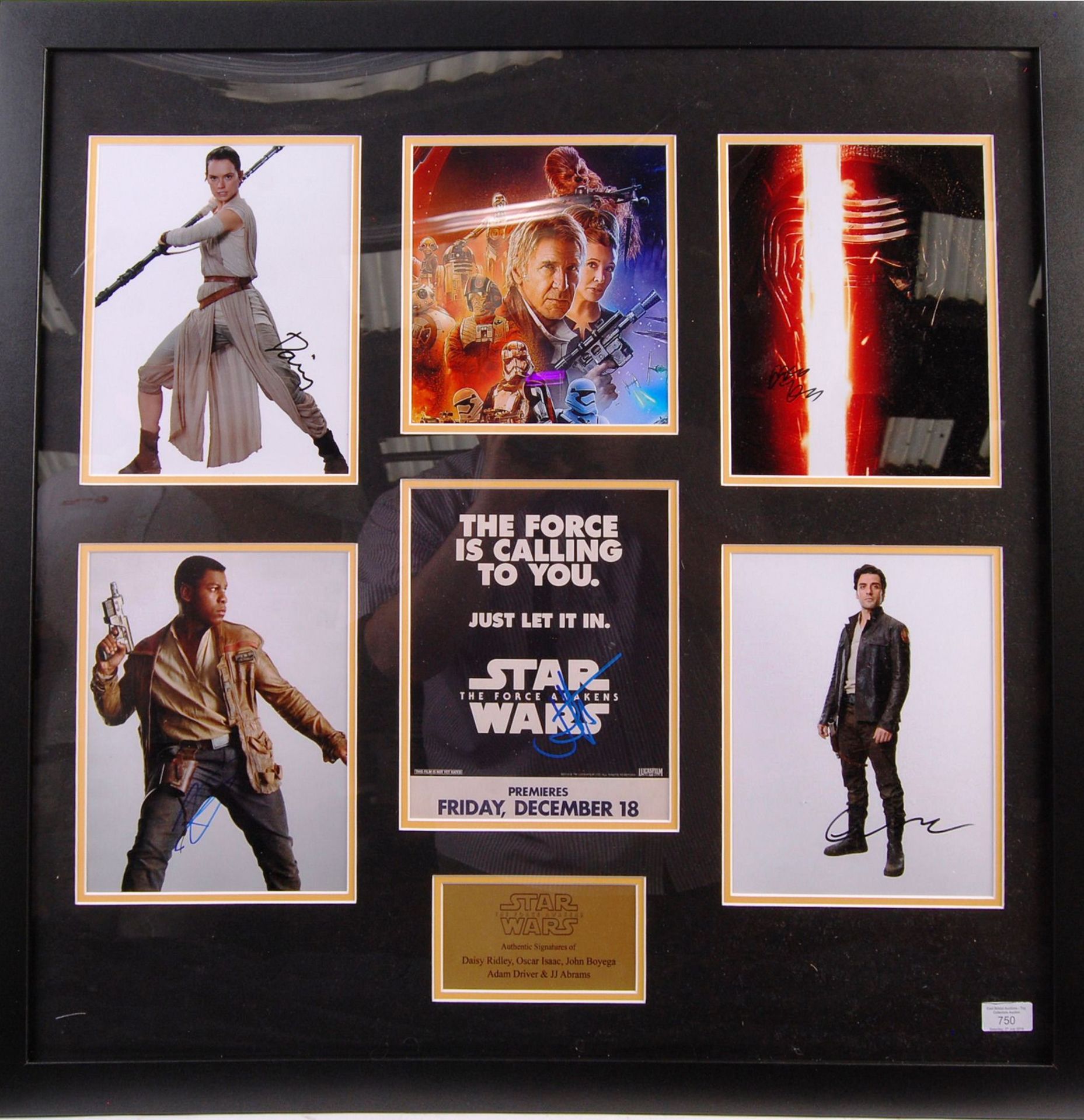 INCREDIBLE STAR WARS ' THE FORCE AWAKENS ' IN PERSON AUTOGRAPH PRESENTATION