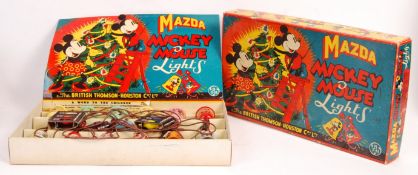 VINTAGE MID 20TH CENTURY 'MICKEY MOUSE LIGHTS' CHRISTMAS LIGHTS