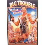 BIG TROUBLE IN LITTLE CHINA - 11X14" CAST SIGNED POSTER RARE