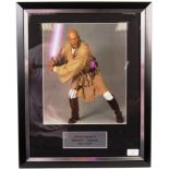 STAR WARS - SAMUEL L JACKSON AUTOGRAPHED MACE WINDU PHOTO