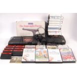 VINTAGE SEGA MASTER SYSTEM I & II VIDEO GAMES CONSOLES WITH GAMES
