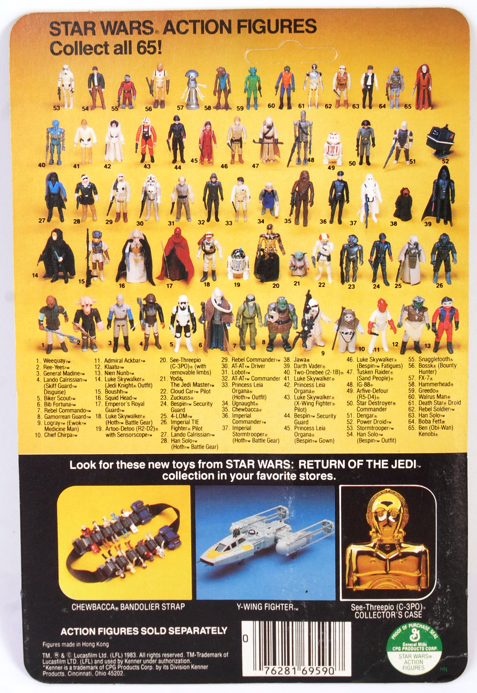 VINTAGE KENNER EX-SHOP STOCK CARDED MOC ACTION FIG - Image 2 of 5