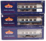 THREE BACHMANN 00 GAUGE INTERCITY CARRIAGES