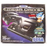 SEGA MEGA DRIVE 16-BIT VIDEO GAMES COMPUTER CONSOLE WITH GAMES