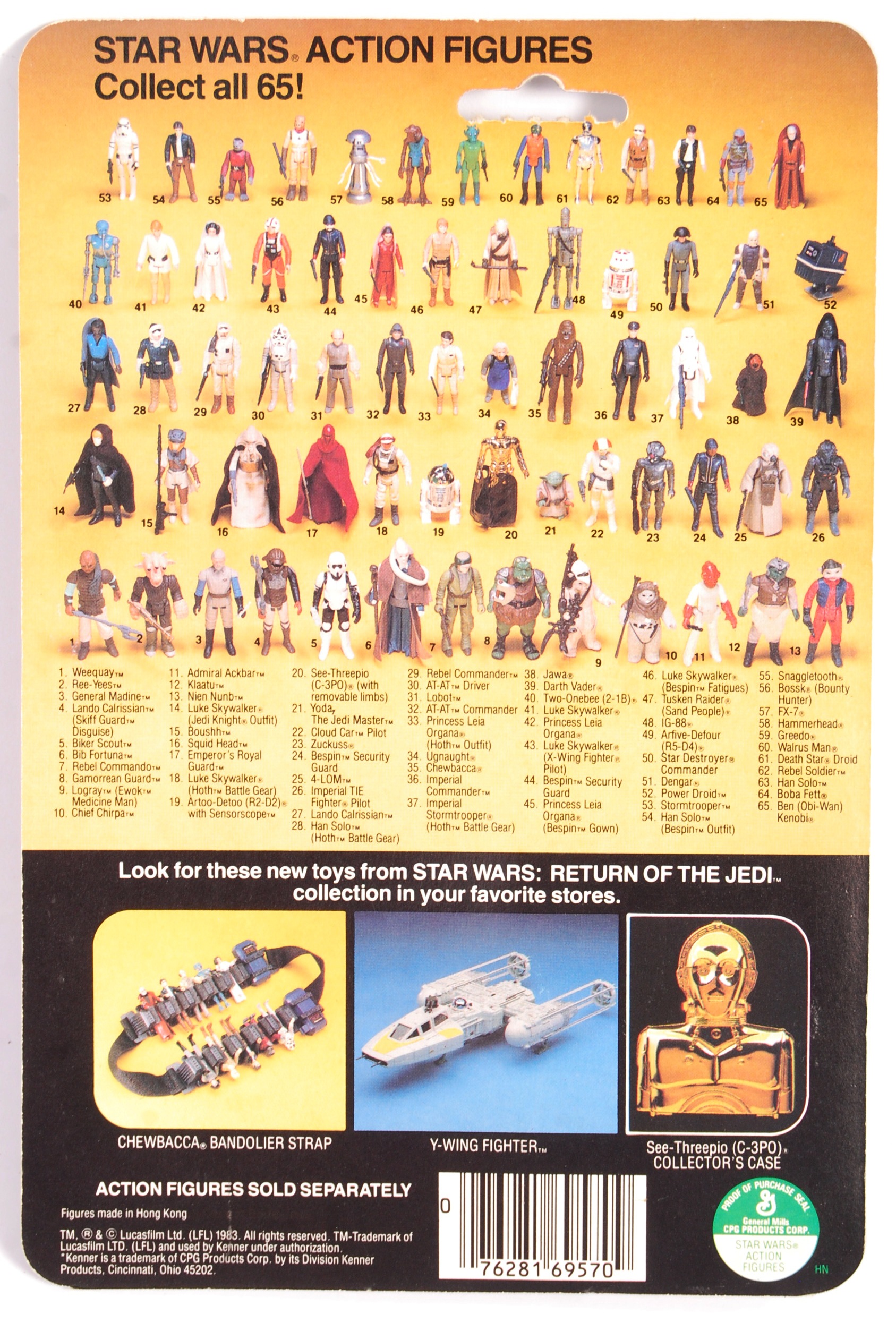 VINTAGE KENNER STAR WARS CARDED ACTION FIGURE MOC - Image 2 of 5