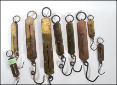 A collection of early 20th Century Salter spring f