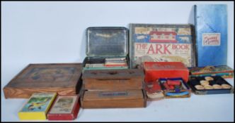 A collection of 20th Century vintage game to inclu