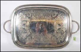 A large 20th Century silver plate / Alpha plate tr