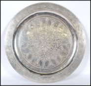 An early 20th Century Anglo Persian silver white m