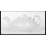 An 19th century Wedgwood caneware teapot having ba