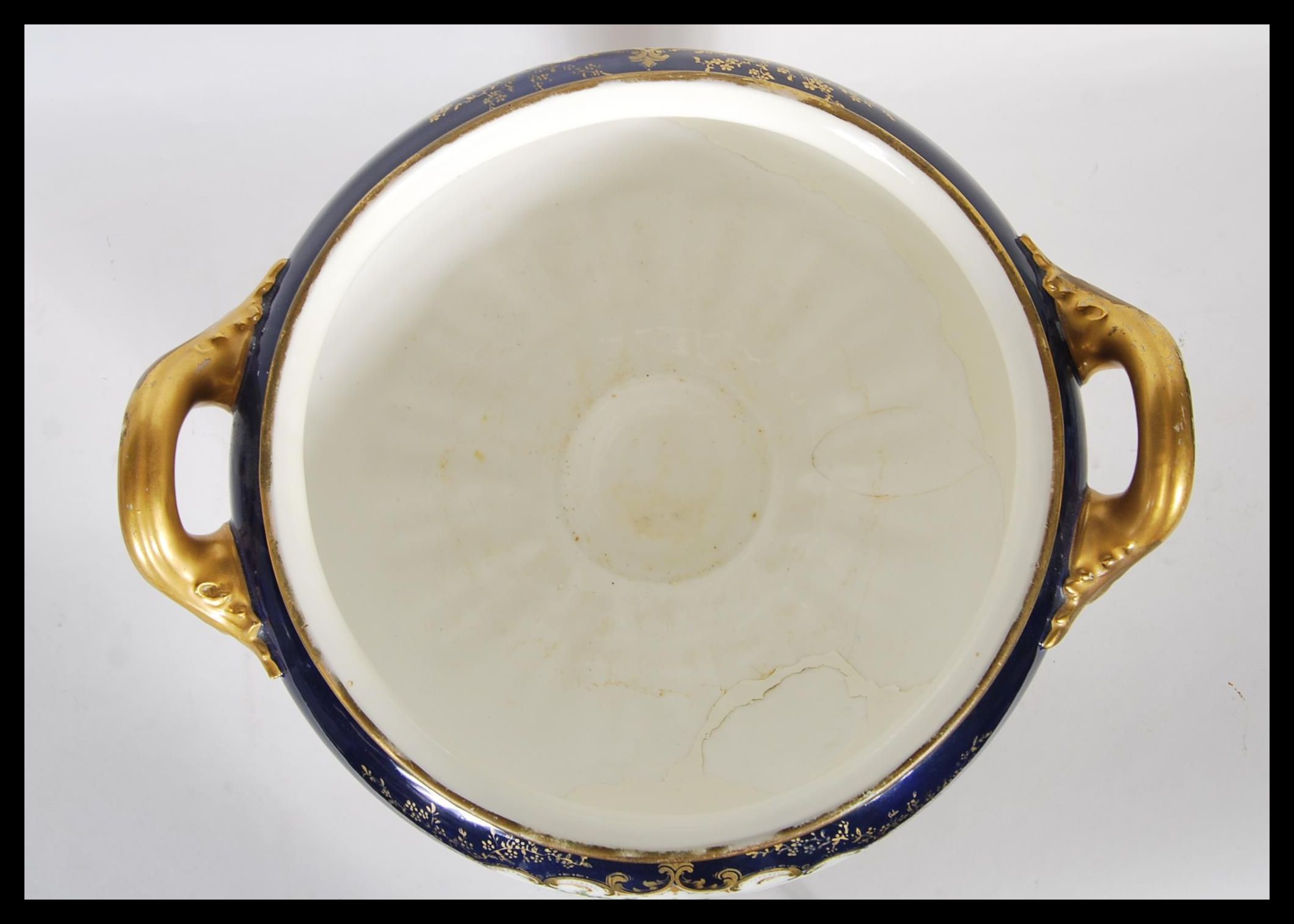 A late 19th Century Royal Worcester soup tureen of - Image 5 of 6