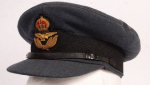 WWII SECOND WORLD WAR ERA RAF OFFICER'S PEAKED CAP