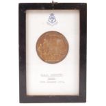 ORIGINAL WWII SECOND WORLD WAR DAKAR PRESENTATION COIN / PLAQUE