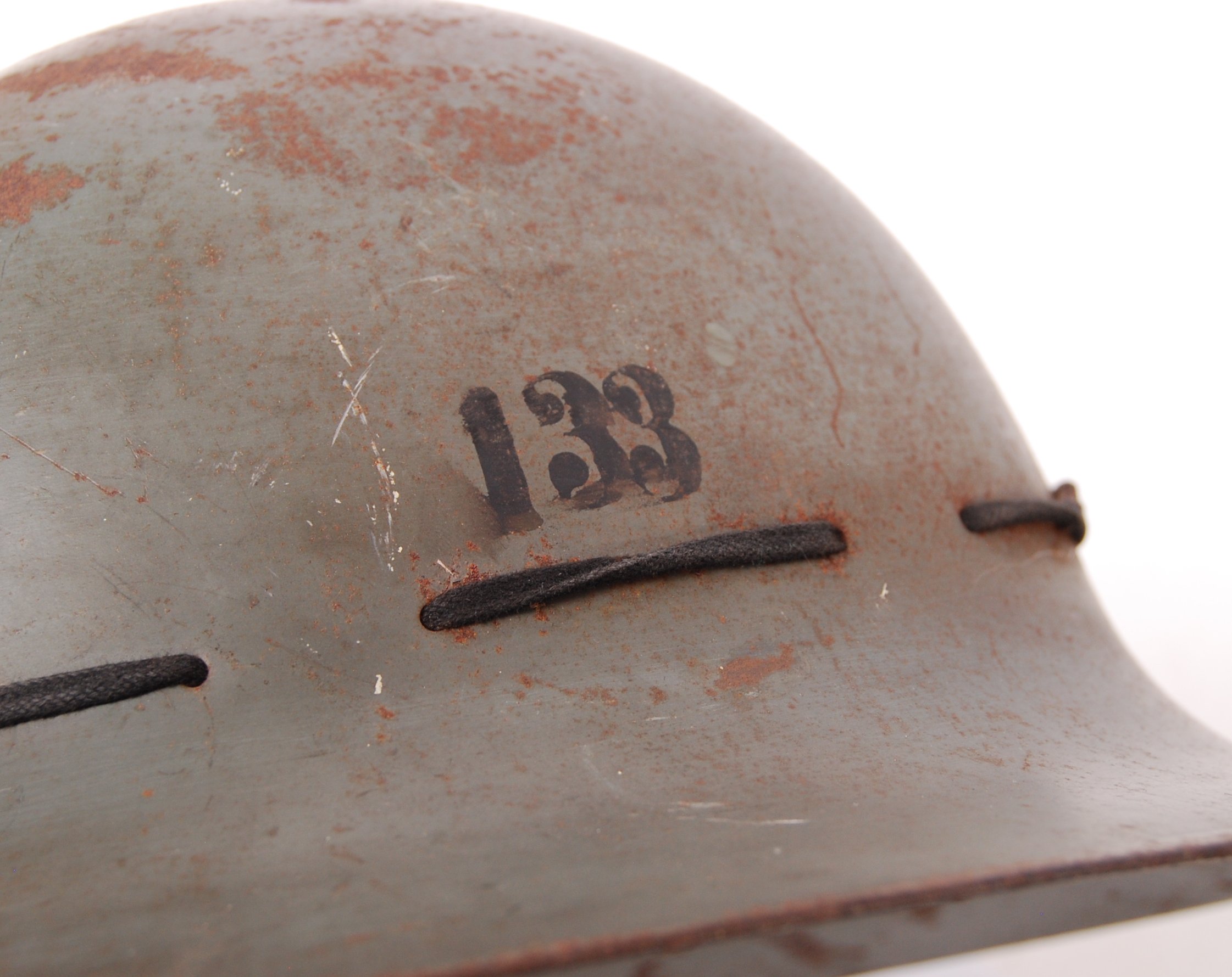 WWII SECOND WORLD WAR ZUCKERMAN CIVIL DEFENCE HELMET - Image 5 of 5