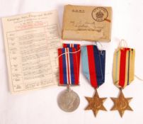 WWII SECOND WORLD WAR MEDAL GROUP - SMITH OF SOUTHAMPTON