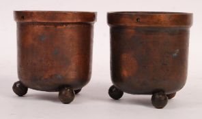 WWI FIRST WORLD WAR TRENCH ART COPPER 1918 BOWLS