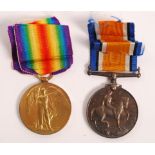 WWI MEDAL PAIR FOR A PRIVATE EC BROCK ROYAL WARWICKSHIRE