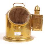 20TH CENTURY BRASS SHIPS BINNACLE COMPASS