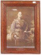 WWI FRAMED & GLAZED PHOTOGRAPH OF CAPTAIN - KIA