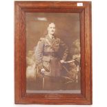 WWI FRAMED & GLAZED PHOTOGRAPH OF CAPTAIN - KIA