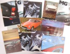 COLLECTION OF VINTAGE MG CAR / AUTOMOBILE BROCHURES