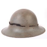 WWII SECOND WORLD WAR ZUCKERMAN CIVIL DEFENCE HELMET