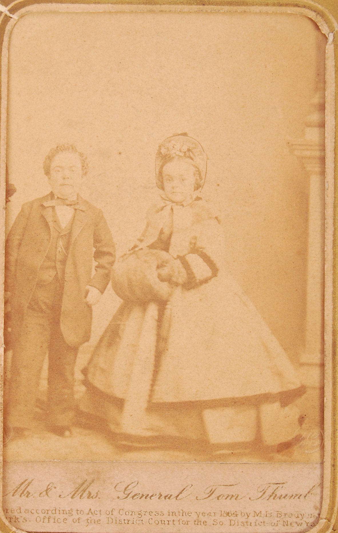 ANTIQUE VICTORIAN PT BARNUM CIRCUS RELATED CDV'S / CALLING CARDS - Image 2 of 5