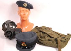 ASSORTED COLLECTION OF MILITARIA - HATS, MASKS ETC