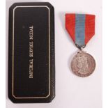 QEII IMPERIAL SERVICE MEDAL - WITH RIBBON & CASE