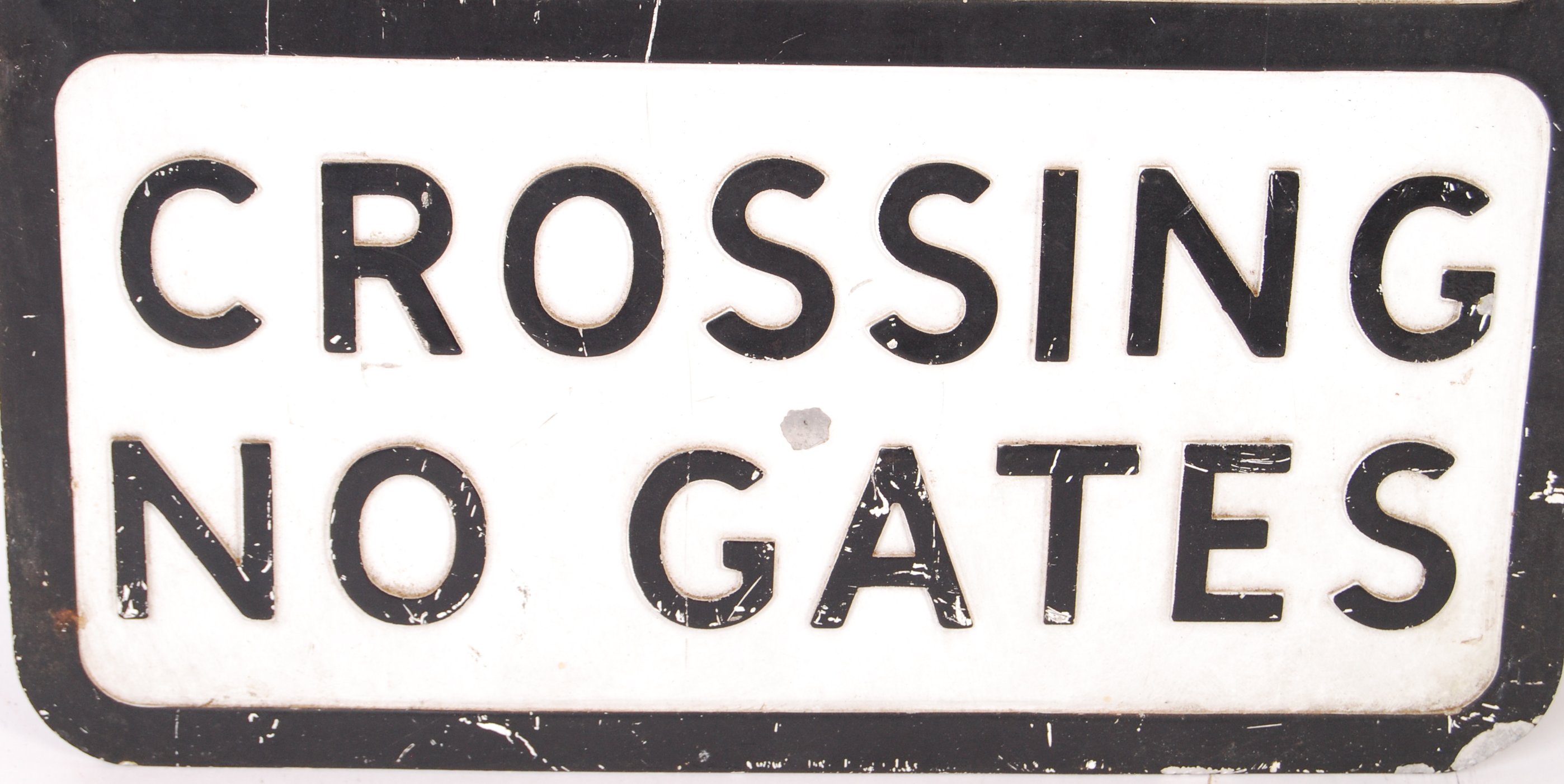 RARE ORIGINAL BRISTOL INTEREST RAILWAY CROSSING SIGN - Image 2 of 4