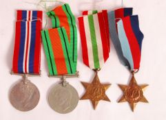 WWII SECOND WORLD WAR MEDAL GROUP INC. ITALY STAR