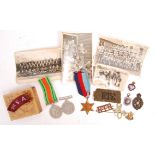 WWII SECOND WORLD WAR MEDAL GROUP & RELATED EFFECTS