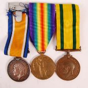 WWI FIRST WORLD WAR MEDAL GROUP - ALSO SEE LOT 220