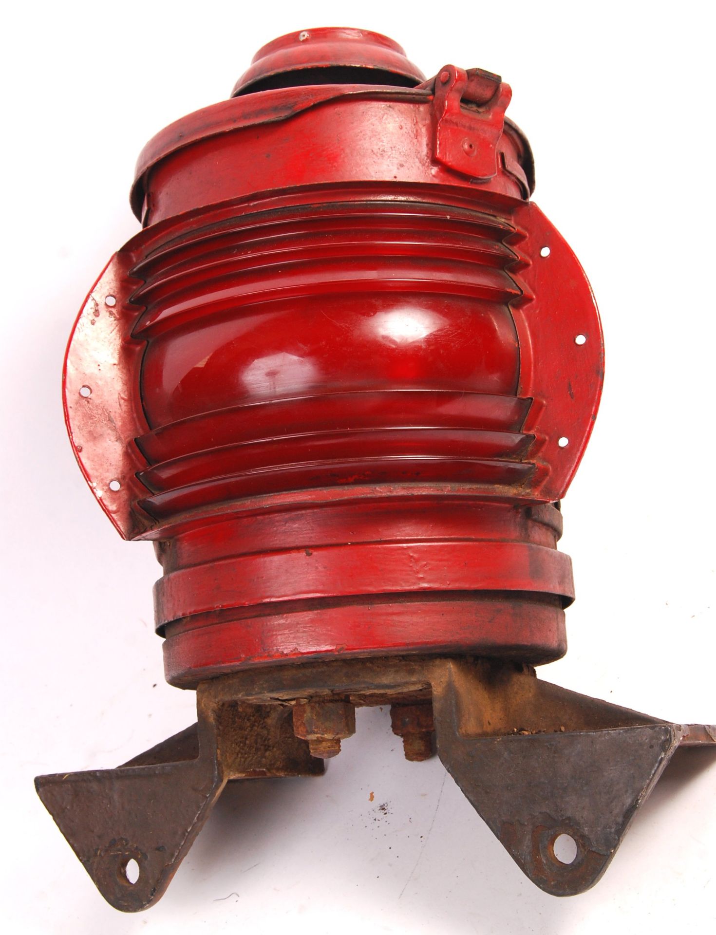 ORIGINAL RAILWAY LEVEL CROSSING RED SIGNAL WARNING LAMP - Bild 6 aus 6