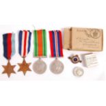 WWII SECOND WORLD WAR MEDAL GROUP - GENTLEMAN FROM SOMERSET