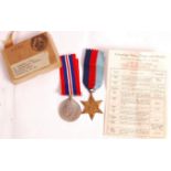 WWII SECOND WORLD WAR MEDAL PAIR - LONDON SW