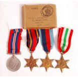 WWII SECOND WORLD WAR MEDAL GROUP - FLEMING OF LONDON