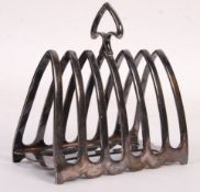 RARE VINTAGE BOOTH STEAMSHIP CO. SILVER PLATE TOAST RACK