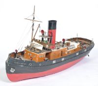 LARGE SCALE SCRATCH BUILT MODEL OF A WW2 TUG BOAT