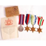 WWII SECOND WORLD WAR MEDAL GROUP - BUTTERFIELD OF LAMBETH