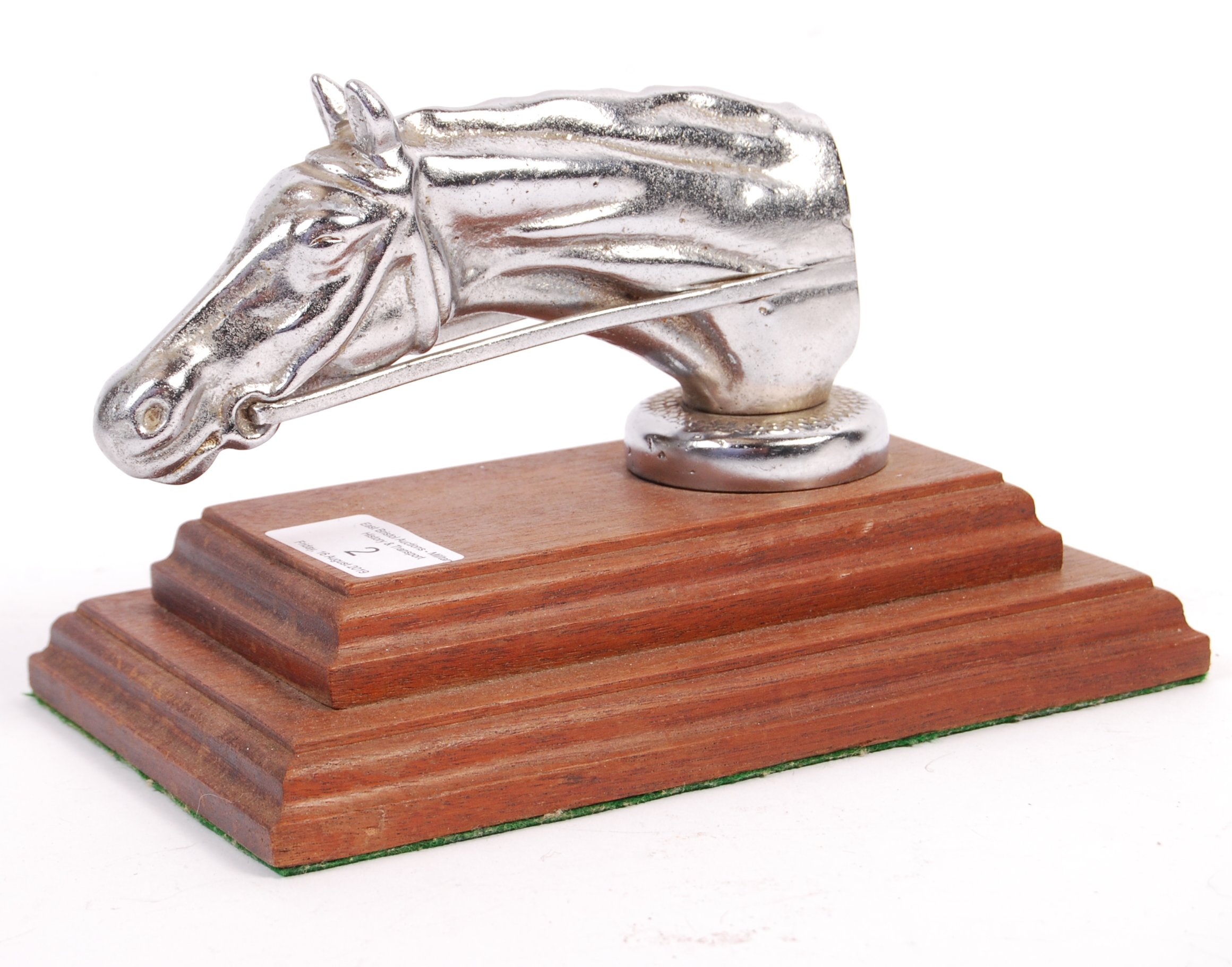 ART DECO STYLE CHROME HORSE / EQUESTRIAN CAR MASCOT