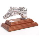 ART DECO STYLE CHROME HORSE / EQUESTRIAN CAR MASCOT