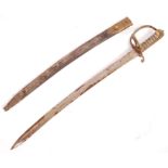 ANTIQUE 19TH CENTURY BRITISH LIGHT CAVALRY SHORT SWORD