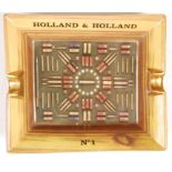 RARE HOLLAND AND HOLLAND GUN MAKERS PORCELAIN ASHTRAY