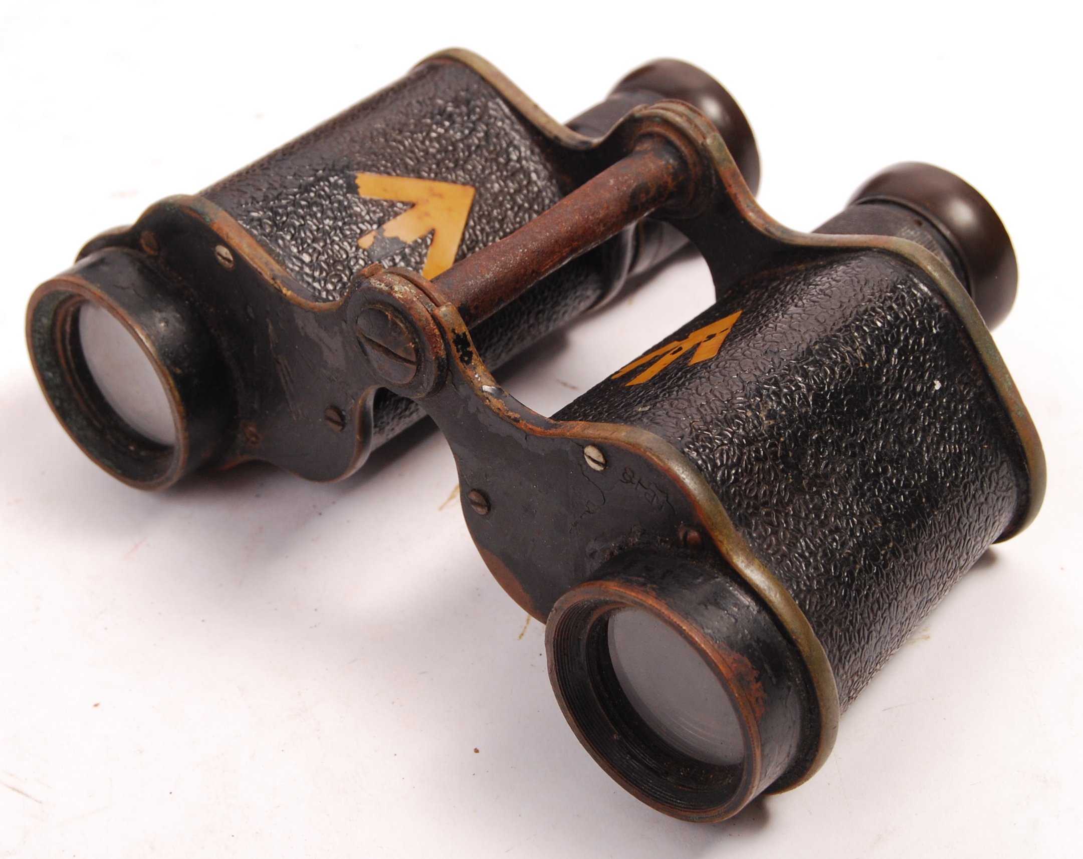 WWII SECOND WORLD WAR ROSS LONDON BINOCULARS IN CASE - Image 3 of 5