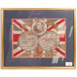 RARE EDWARD VIII COLOUR LINEN COMMEMORATIVE MAP