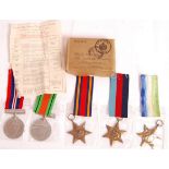 WWII SECOND WORLD WAR MEDAL GROUP - GENTLEMAN IN LANCASHIRE