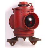 ORIGINAL RAILWAY LEVEL CROSSING RED SIGNAL WARNING LAMP